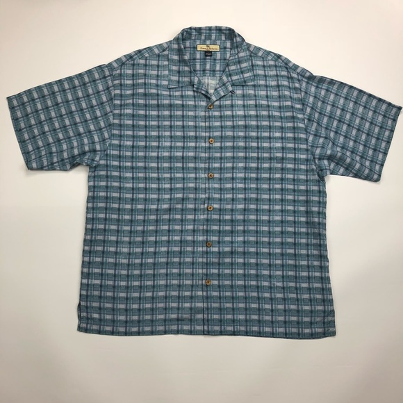 💙SOLD💙 Tommy Bahama Men Size Large 100% Silk - Picture 2 of 7